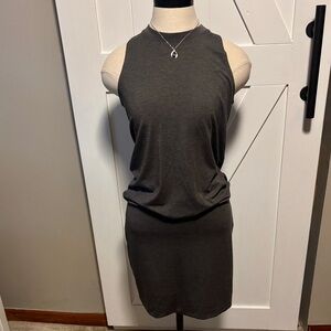 Spiritual Gangster Ring back Gray Minidress